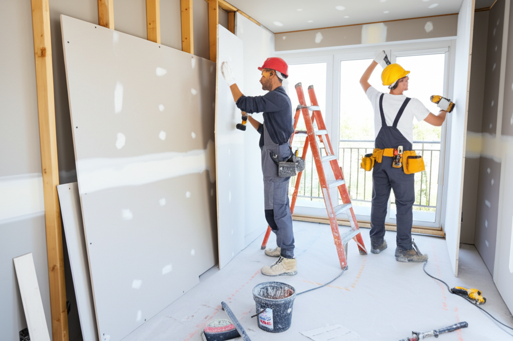 Professional drywall installation